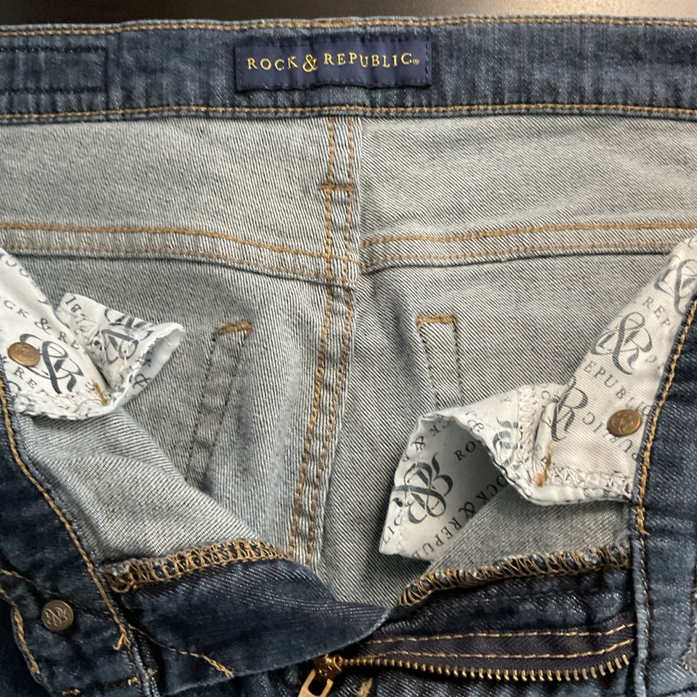 Rock & Republic women's denim jeans in the Berlin style, Skinny size 10 - Picture 5 of 7